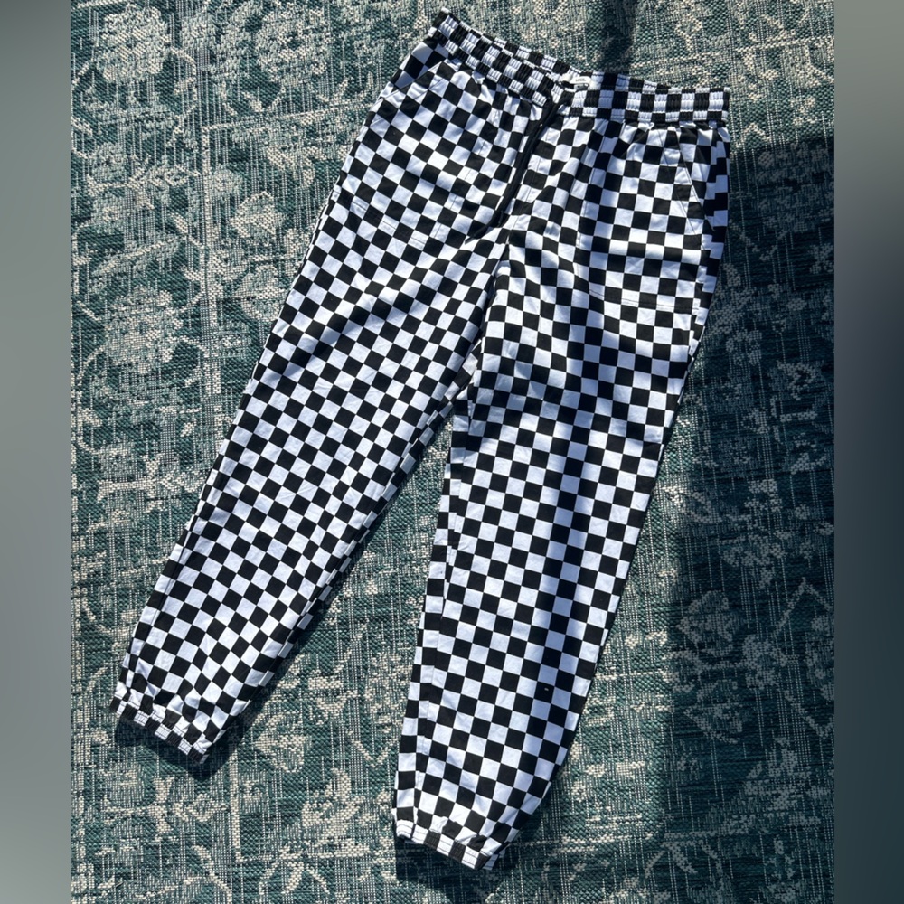 Vans Black and White Checkered Joggers